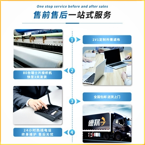 江西壓濾機濾布售前售后服務(wù)