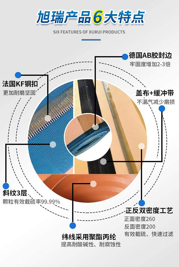 脫硫濾布，6大特點